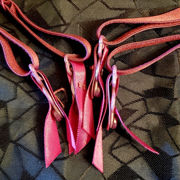 Body Rage Corset Bustier Lingerie Removable Garters Pushup M. Burgundy EUC - Picture 2 of 9